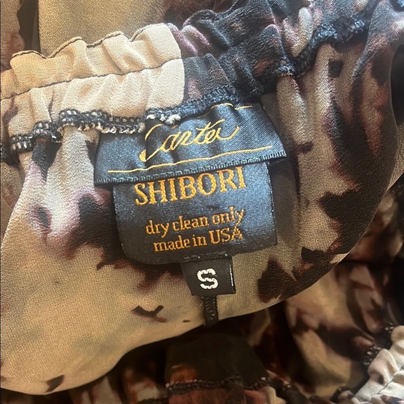 Carter Smith Shibori Tie Dye Capri Pants | Artisan Boho Loungewear Sz Small EUC - Picture 2 of 5